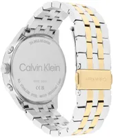 Calvin Klein Men's Multi-Function Two-Tone Stainless Steel Bracelet Watch 44mm - Two