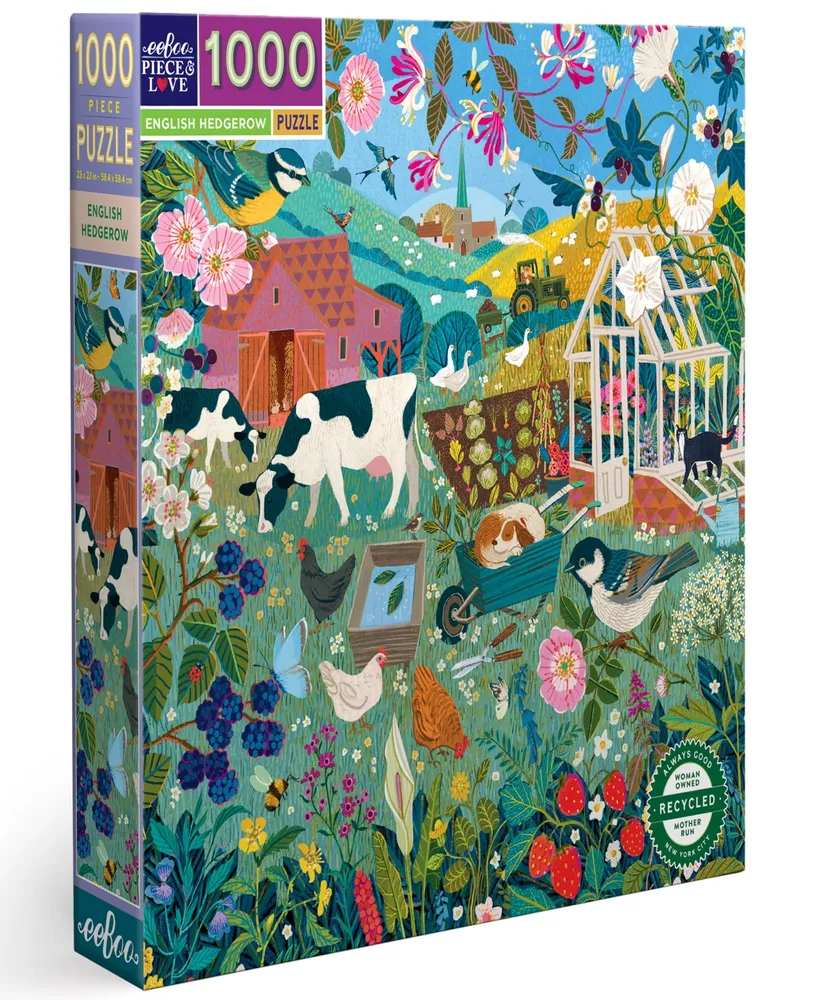 Eeboo English Hedgerow Jigsaw Puzzle