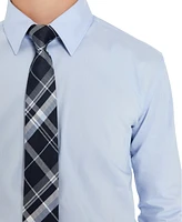 Kenneth Cole Reaction Big Boys Solid Classic Shirt and Tie Set