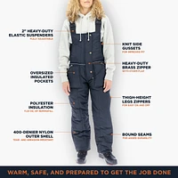 RefrigiWear Plus Size Iron-Tuff Insulated Bib Overalls