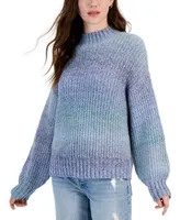 Freshman Juniors' Ombre Mock-Neck Sweater