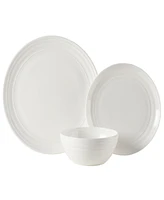 Mikasa Patterson Vegan Bone Chip Resistant 12 Piece Dinnerware Set, Service for 4