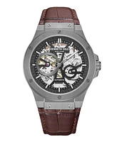 Kenneth Cole New York Men's Automatic Brown Genuine Leather Watch 43mm