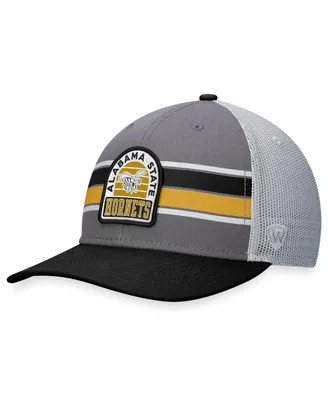 Men's Top of the World Black, Gray Alabama State Hornets Aurora Trucker Adjustable Hat