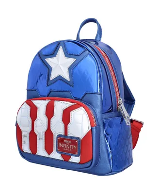 Loungefly Marvel Captain America Shine Cosplay Mini Backpack