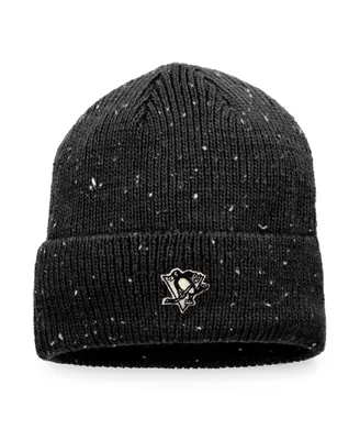 Men's Fanatics Black Pittsburgh Penguins Authentic Pro Rink Pinnacle Cuffed Knit Hat