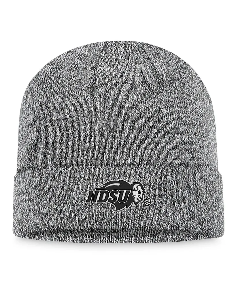 Men's Top of the World Heather Black Ndsu Bison Cuffed Knit Hat