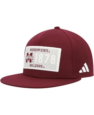 Men's adidas Maroon Mississippi State Bulldogs Established Snapback Hat