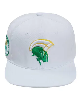 Men's Pro Standard White Norfolk State Spartans Mascot Evergreen Wool Snapback Hat