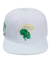 Men's Pro Standard White Norfolk State Spartans Mascot Evergreen Wool Snapback Hat