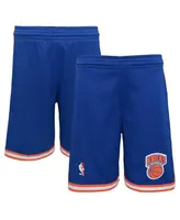Big Boys Mitchell & Ness Royal New York Knicks Hardwood Classics Swingman Shorts