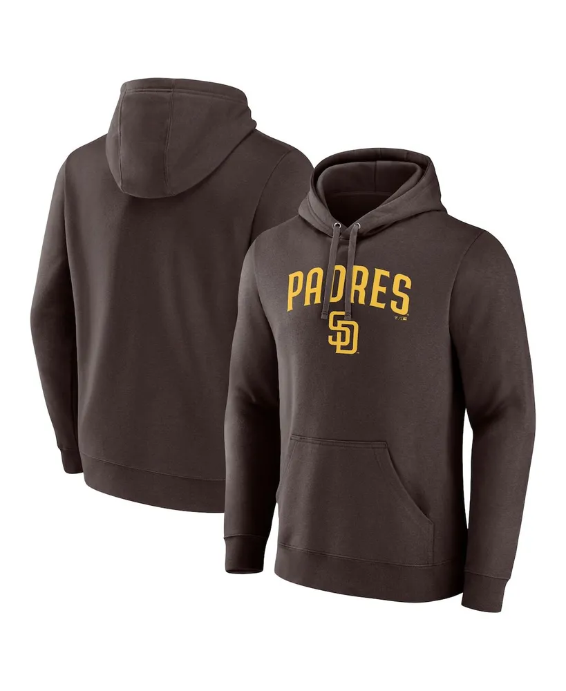 Men's Fanatics Branded Brown San Diego Padres Team Logo Lockup T