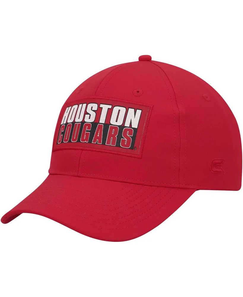 Men's Colosseum Red Houston Cougars Positraction Snapback Hat