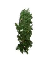 Kurt Adler 24" Battery-Operated Warm Led Jackson Wreath