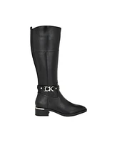 Calvin Klein Women's Daphny Pointy Toe Knee High Block Heel Casual Boots