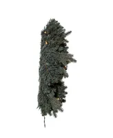 Kurt Adler 24" Pre-Lit Clear Incandescent Spruce Wreath