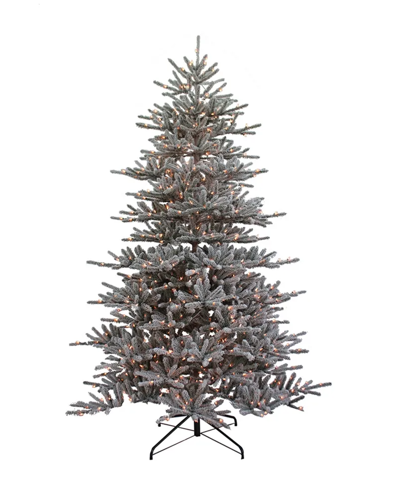 Kurt Adler 9' Pre-Lit Flocked Vail Pine Tree