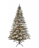 Kurt Adler 9' Pre-Lit Warm Led Snow Pine Tree