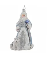 Kurt Adler 7" Bellisimo Santa with Polar Bear Ornament