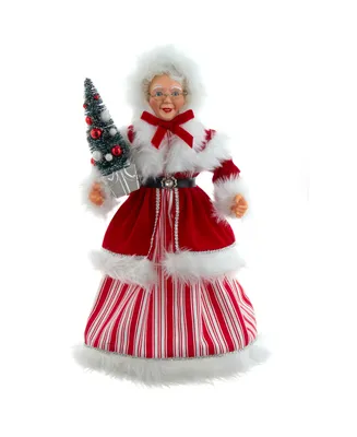 Kurt Adler 17.25" Kringle Klaus Peppermint Mrs. Claus