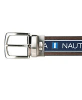 Nautica Men's Reversible Flag Belt