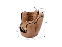 Household Five Fingers Baseball Glove Shaped Kids Leisure Upholstered Sofa Chair