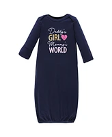 Hudson Baby Baby Girls Hudson Cotton Gowns, Love At First Sight, Preemie/Newborn