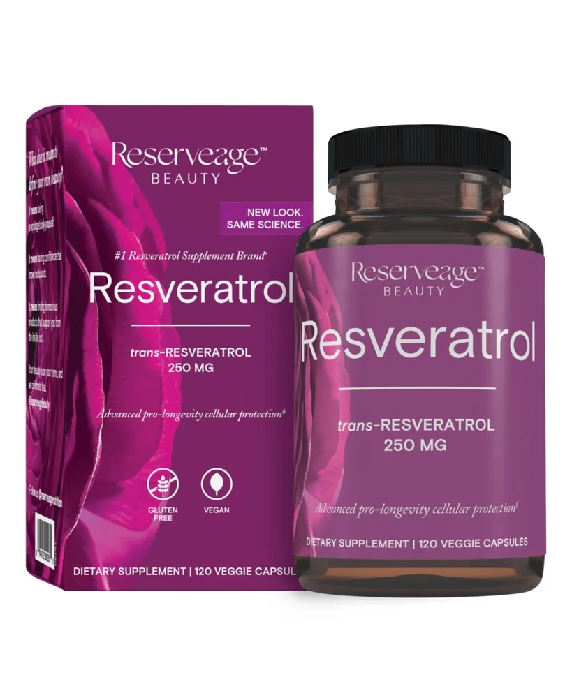 Reserveage Resveratrol mg, Antioxidant Supplement for Heart and Cellular Health, Supports Healthy Aging, Paleo, Keto