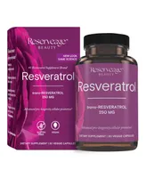 Reserveage Reserveage, Resveratrol 250 mg, Antioxidant Supplement for Heart and Cellular Health, Supports Healthy Aging, Paleo, Keto, 30 Capsules