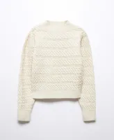 Mango Women's Knitted Braided Sweater