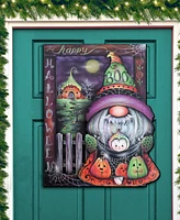 Designocracy Holiday Door Decor Wooden Wall Decor Boo Gnome J. Mills-Price