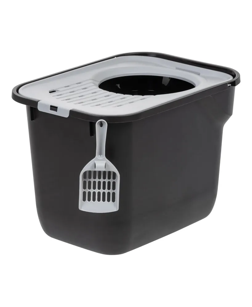 Iris Usa Top Entry Cat Litter Box with Scoop