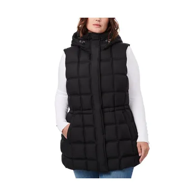 Women's Plus-Size Box Quilt Anorak Vest