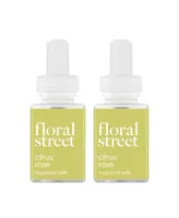 Pura and Floral Street - Citrus Rose - Fragrance for Smart Home Air Diffusers - Room Freshener - Aromatherapy Scents for Bedrooms & Living Rooms