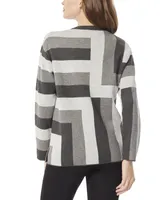 Jones New York Women's Geo Jacquard Tunic Sweater