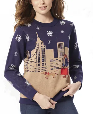 Jones New York Women's City Girl Crewneck Sweater