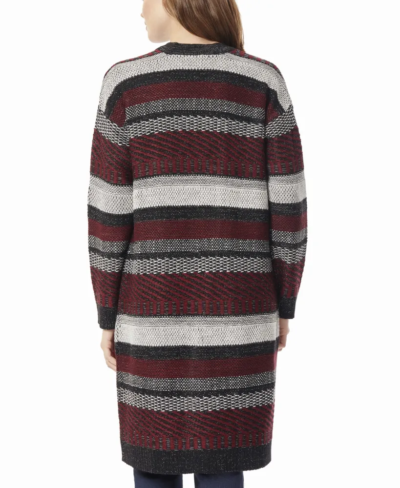 Jones New York Women's Multi-Stitch Open-Front Cardigan Sweater