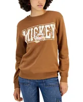 Disney Juniors' Mickey Run Graphic Crewneck Sweatshirt