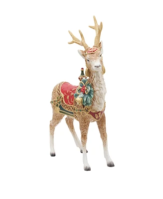 Fitz and Floyd Noel Holiday Grand Deer Figurine, 17.75-in