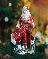 Fitz and Floyd Studio Collection 12.75-Inch Town & Country Santa Figurine, 12.75-inch