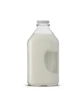 JoyJolt Glass Milk Bottles with Lids oz