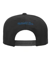 Big Boys and Girls Mitchell & Ness Black Denver Nuggets Team Script Snapback Hat