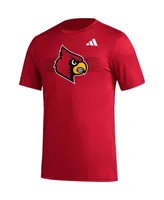 Men's adidas Red Louisville Cardinals Pregame Aeroready T-shirt