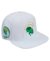 Men's Pro Standard White Norfolk State Spartans Mascot Evergreen Wool Snapback Hat