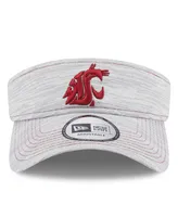 Men's New Era Gray Washington State Cougars Logo Adjustable Visor