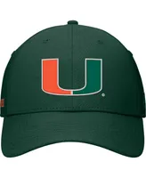 Men's Top of the World Green Miami Hurricanes Deluxe Flex Hat