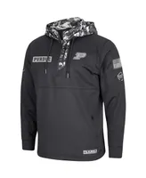 Men's Colosseum Charcoal Purdue Boilermakers Oht Military-Inspired Appreciation Digi Camo Quarter-Zip Hoodie