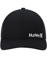 Men's Hurley Black Corp Staple Trucker Snapback Hat