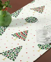 kate spade new york Holiday Confetti Acrobat Plaid Reversible Holiday Table Runner, 15" x 72"