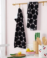 kate spade new york Joy Dot Kitchen Towels 2 Pack Set, 17" x 28"
